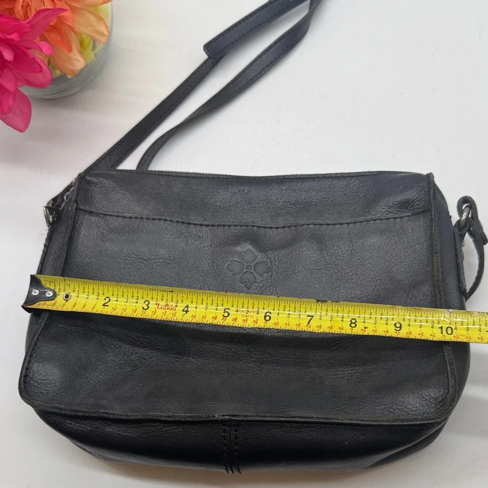 Patricia Nash Elegant Black Leather Crossbody Bag BP9347F